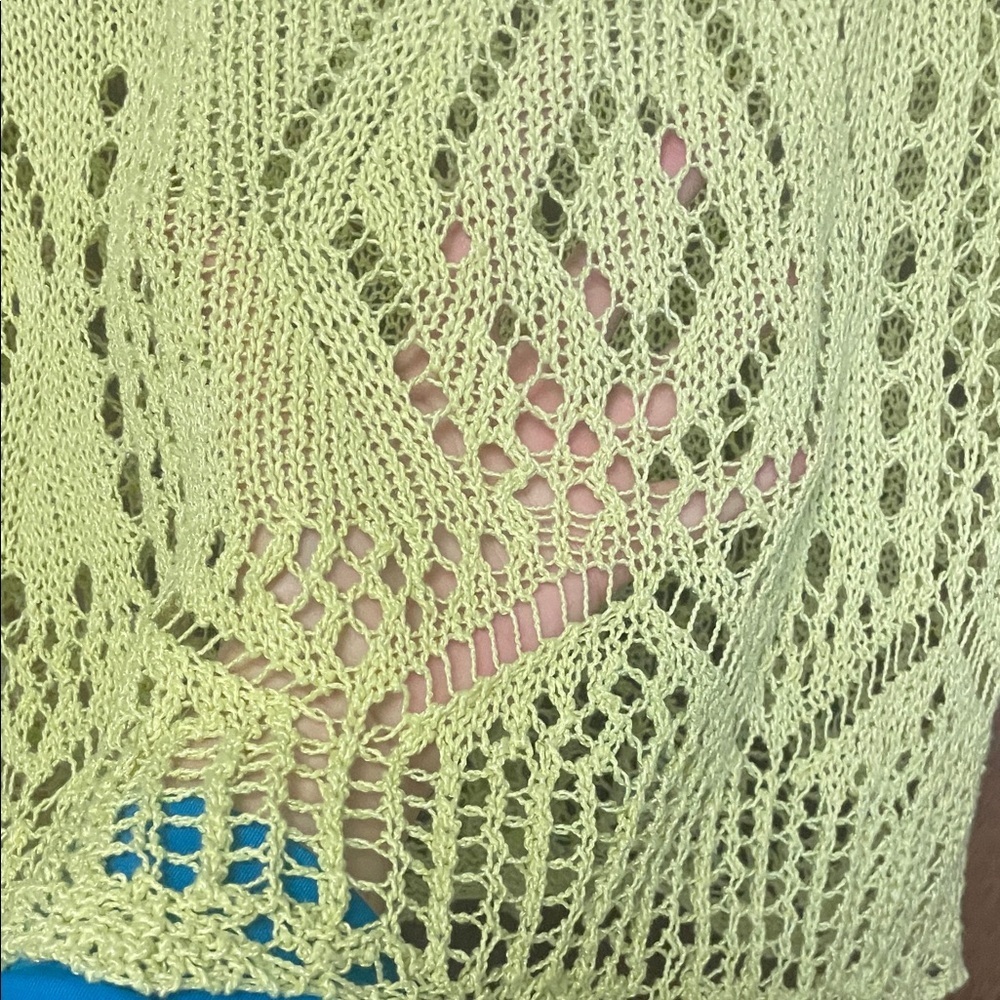 NESS Light Green Knit Sweater - Picture 5 of 6